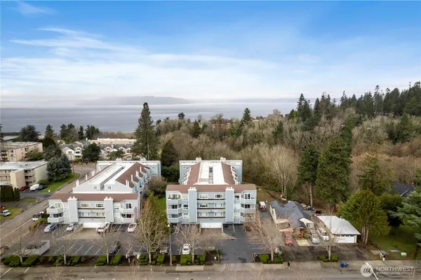 a view of a buildings