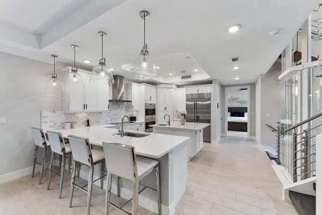 a view of a balcony with chairs