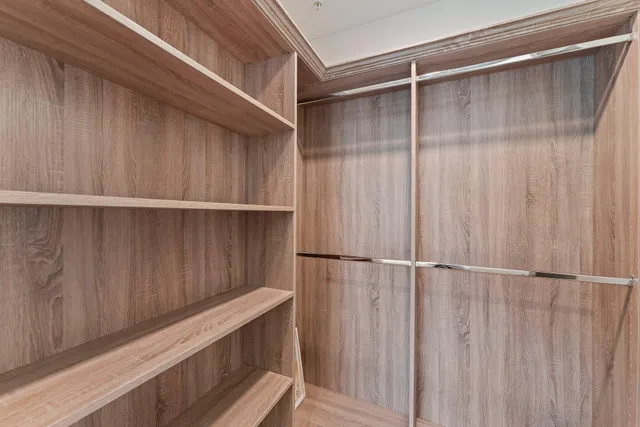 a bathroom with a shower and a toilet