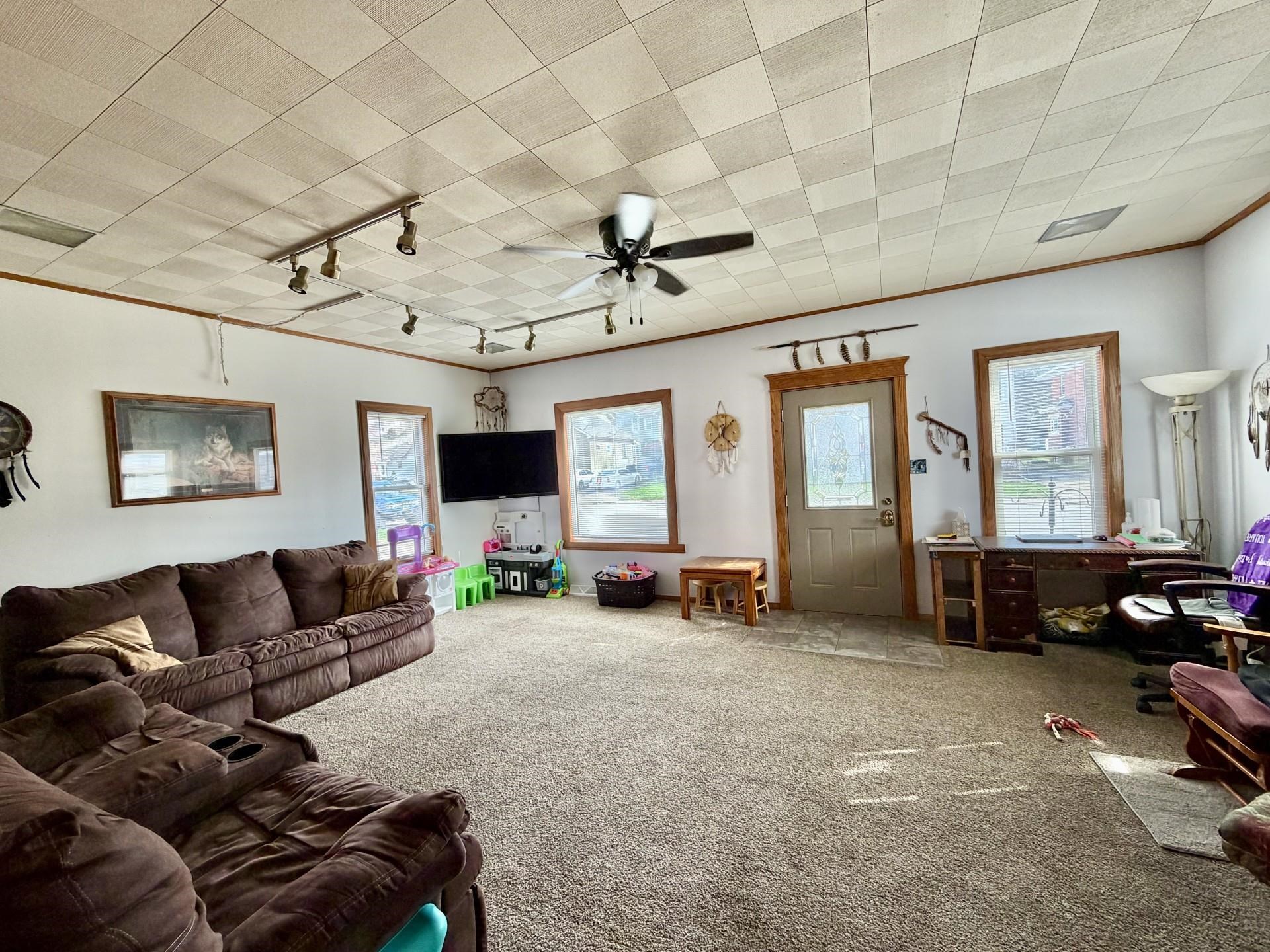 31 3rd Street Savanna, IL 61074 - Photo 4 of 42 a living room with furniture and a flat screen tv