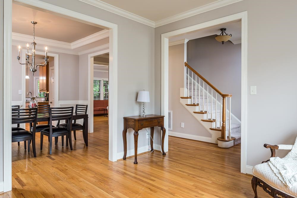 8415 Wheatstone Lane Raleigh, NC 27613 - Photo 5 of 30 Solid hardwoods span the entirety of the first floor! Downstairs Layout