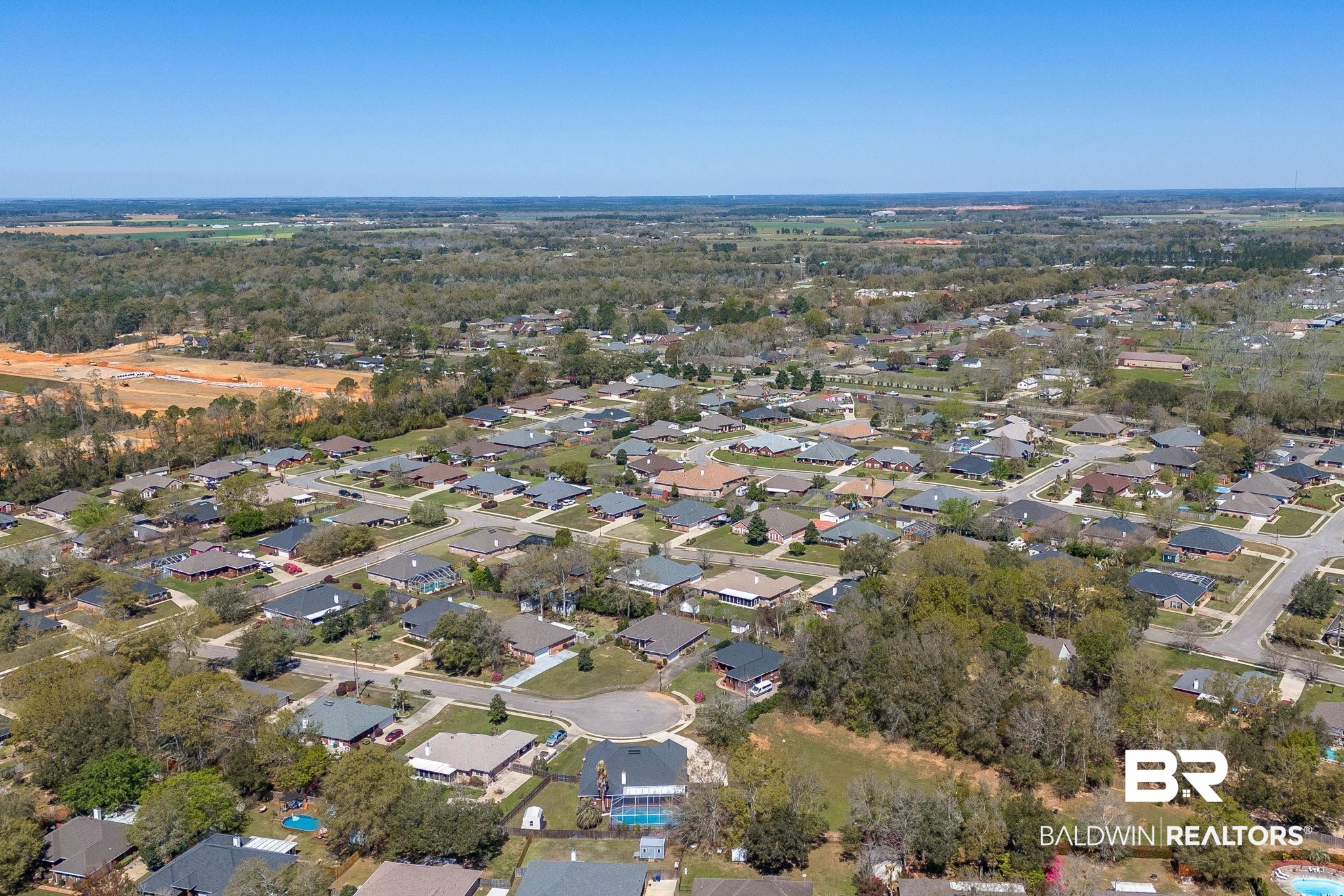 16444 Hamlet Lane Foley, AL 36535 - Photo 45 of 49 Drone / aerial view with a residential view