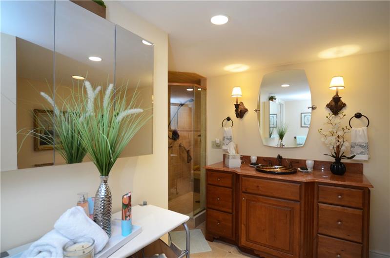 1 Trimont Lane, Unit 470D Pittsburgh, PA 15211 - Photo 13 of 21 Separate Walk-in Shower, Ceramic Tile Floors.