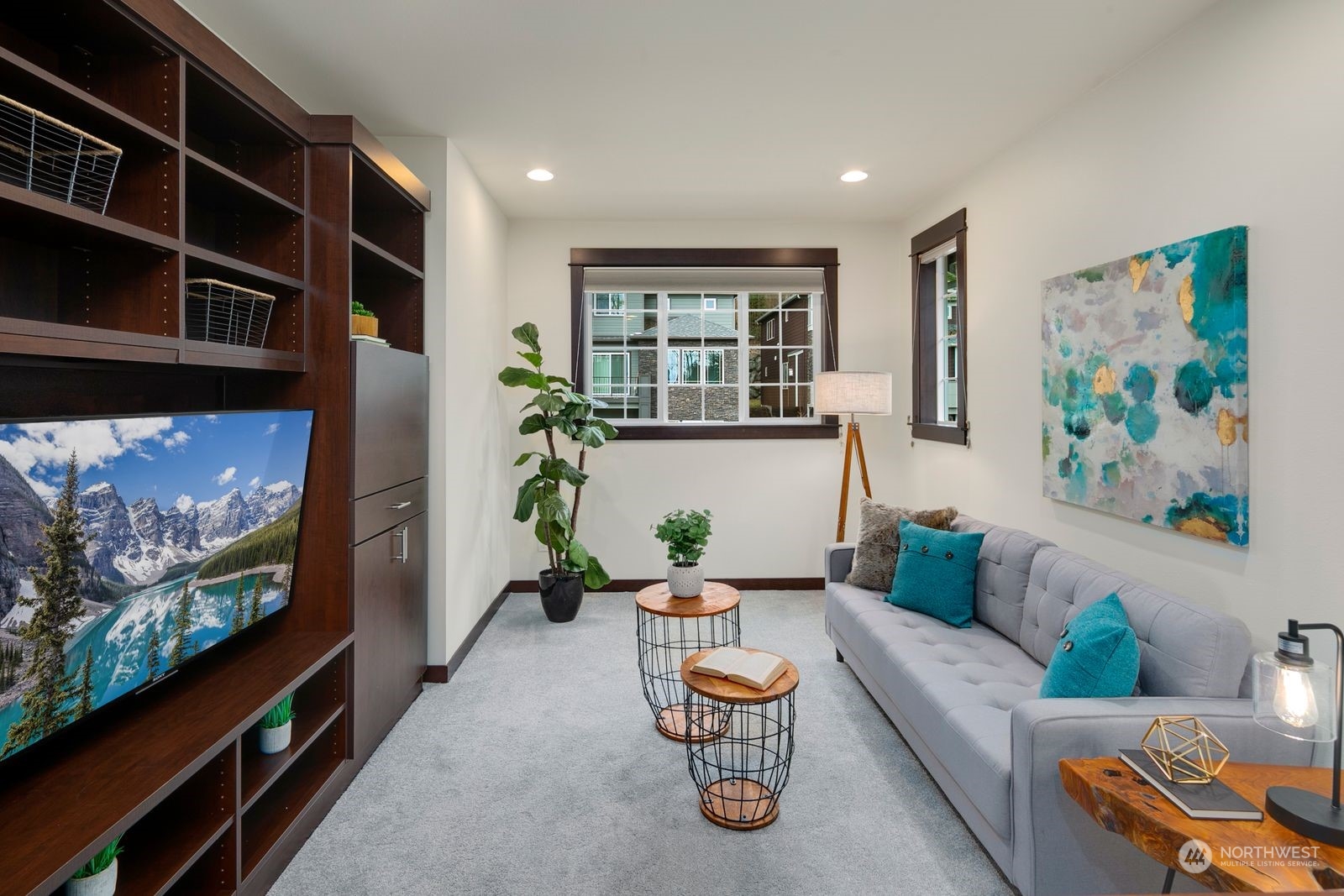 17605 3rd Avenue Southeast Bothell, WA 98012 - Photo 17 of 38 a living room with furniture and a flat screen tv