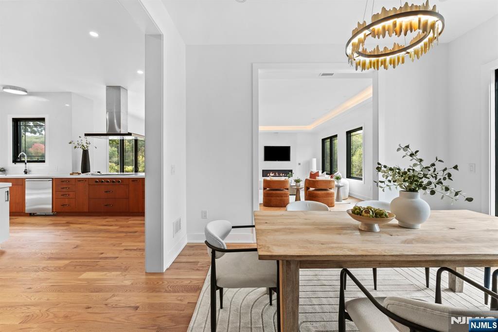 465 Cherry Lane Mendham, NJ 07945 - Photo 12 of 38 a view of a dining room with furniture