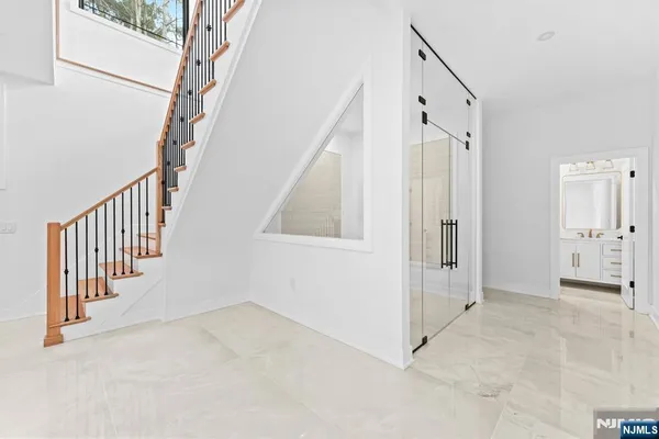 a view of an entryway with staircase