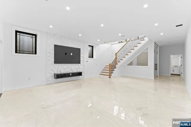 a view of an entryway with staircase