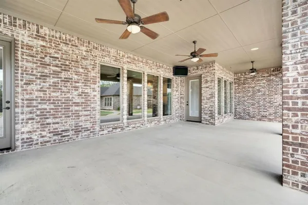 a view of a livingroom with a large window