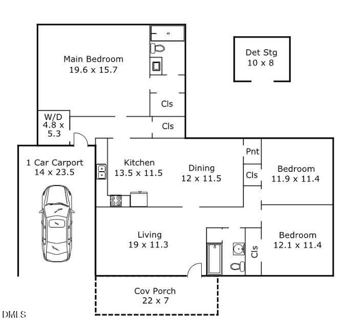 404 Cook Road Durham, NC 27713 - Photo 41 of 41 404 Cook Floor Plan Photo