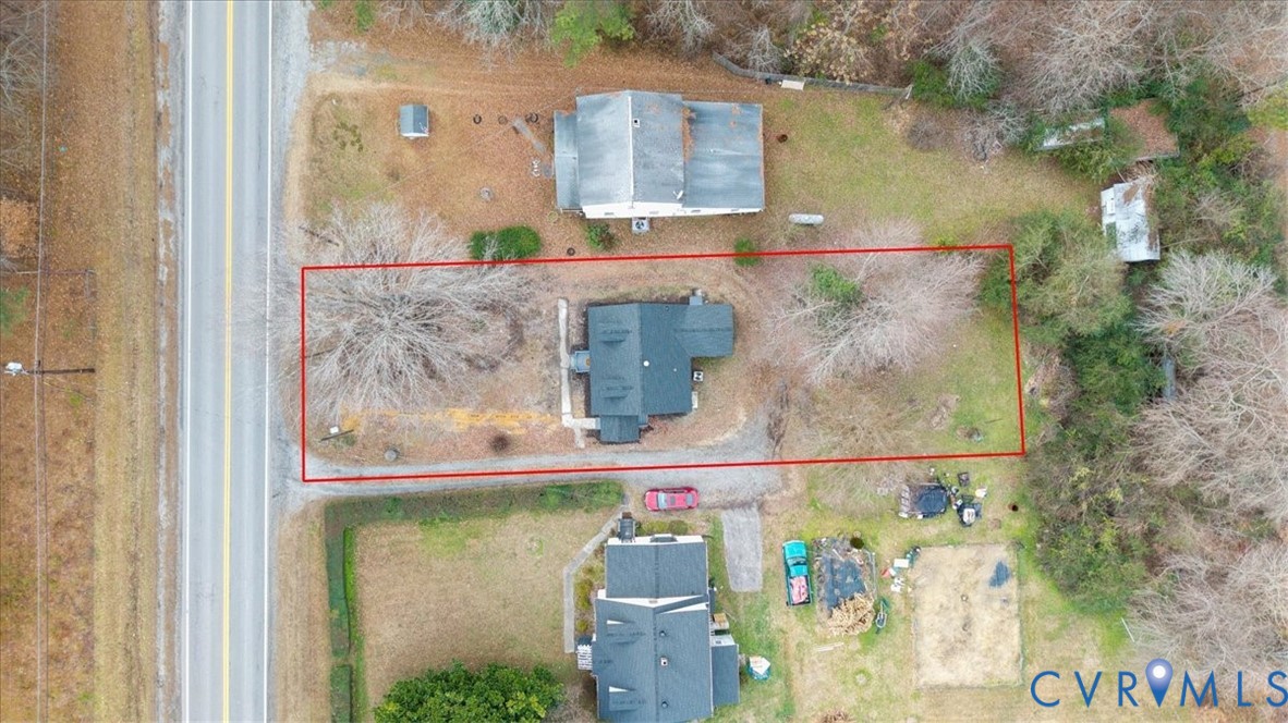 1989 Cox Road Blackstone, VA 23824 - Photo 32 of 44 Aerial view of property's location with property b
