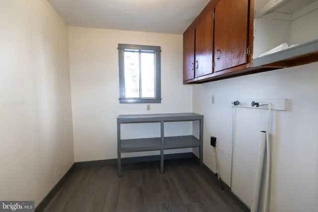 a view of storage and utility room in empty room
