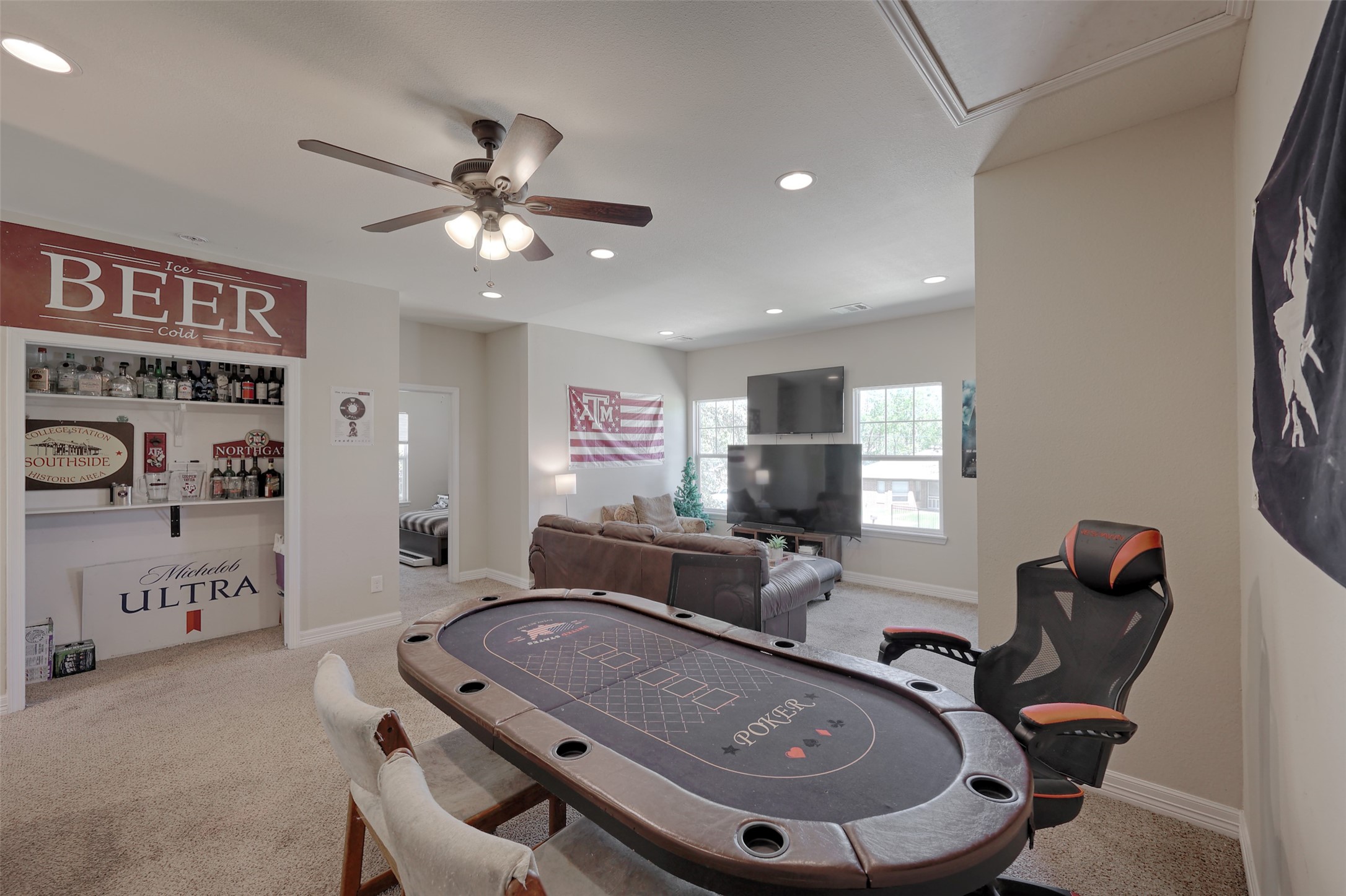 1122 Detroit Street College Station, TX 77840 - Photo 22 of 48 Gameroom boasts additional storage closet for all your books...or beer?!?