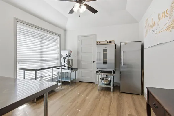 a very nice looking room with a large window