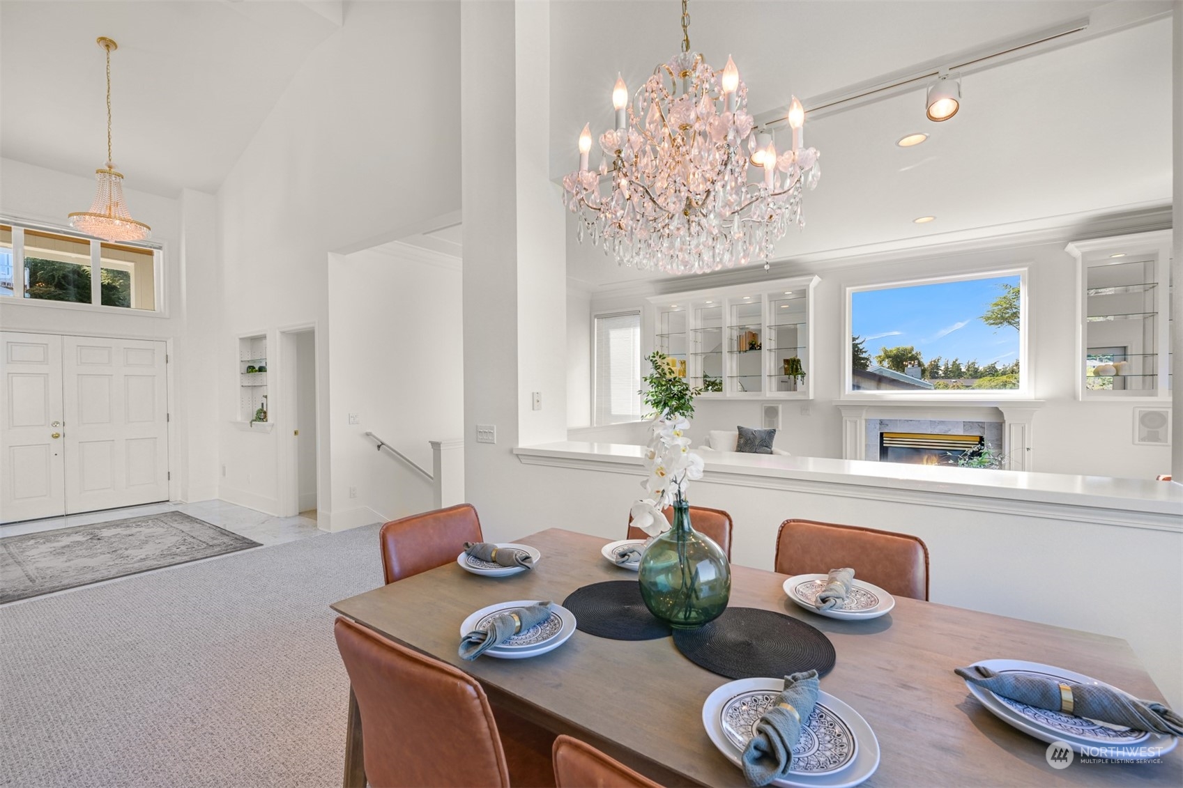 215 Bayside Road Bellingham, WA 98225 - Photo 9 of 38 a kitchen with furniture and chandelier