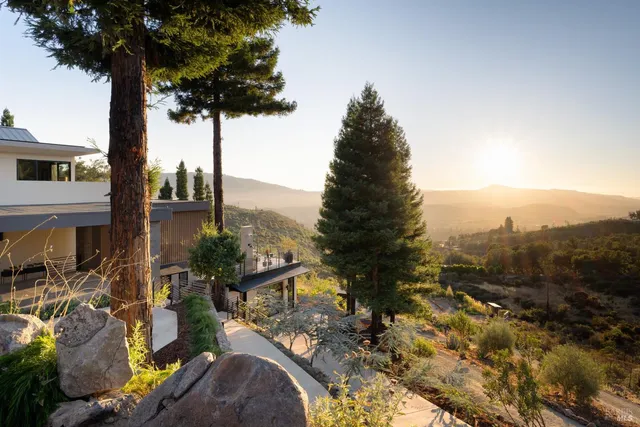 a view of a balcony with lake view