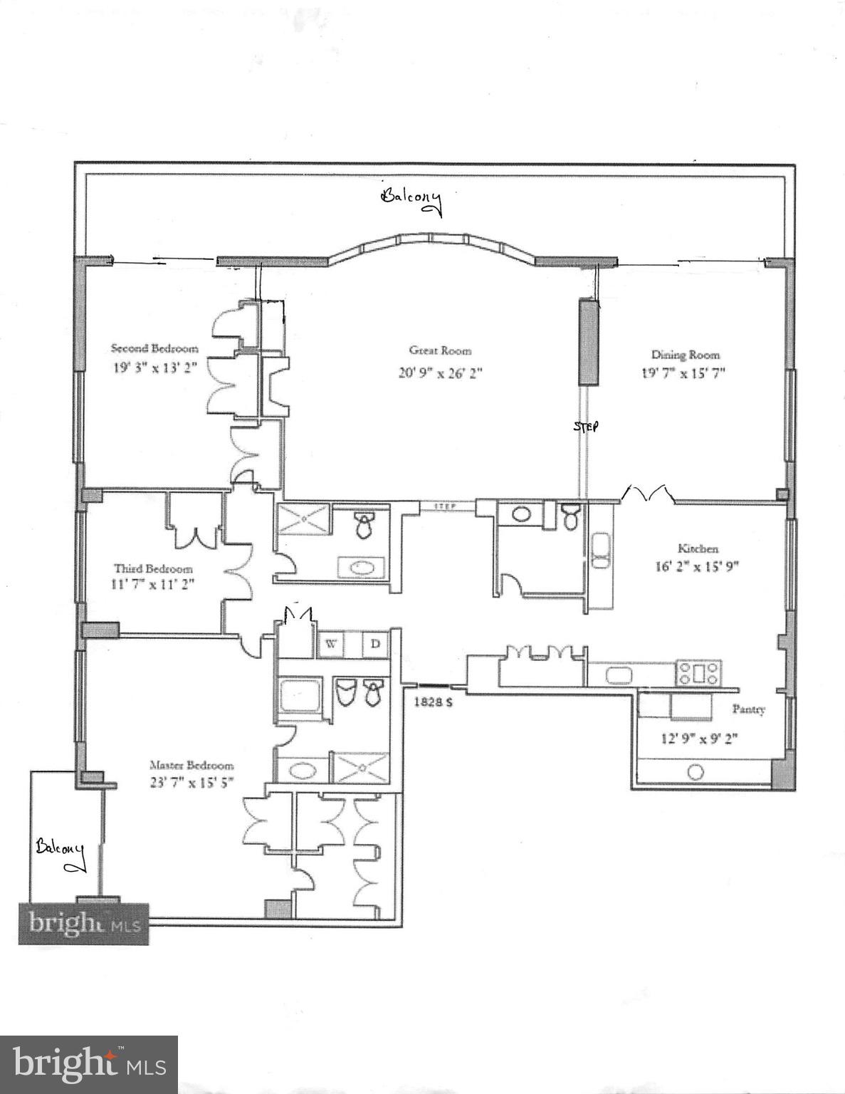 5225 Pooks Hill Road, Unit 1828S Bethesda, MD 20814 - Photo 28 of 28 Floor Plan