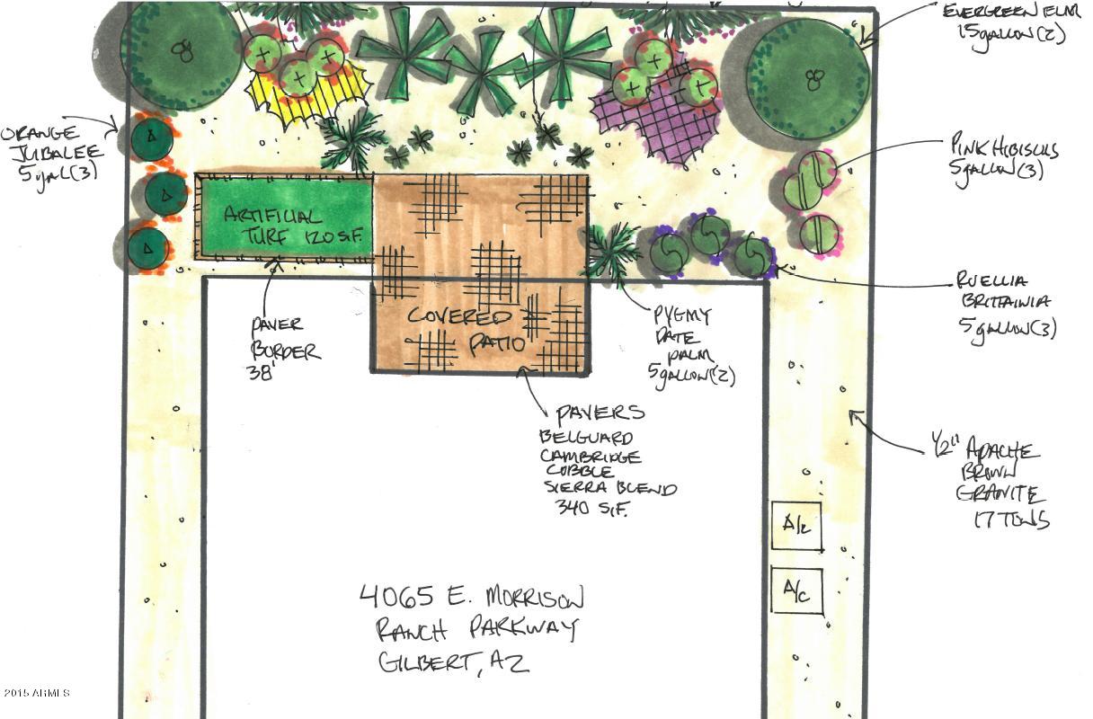 4065 East Morrison Ranch Parkway Gilbert, AZ 85296 - Photo 45 of 45 Landscape idea! Room for a pool, too!