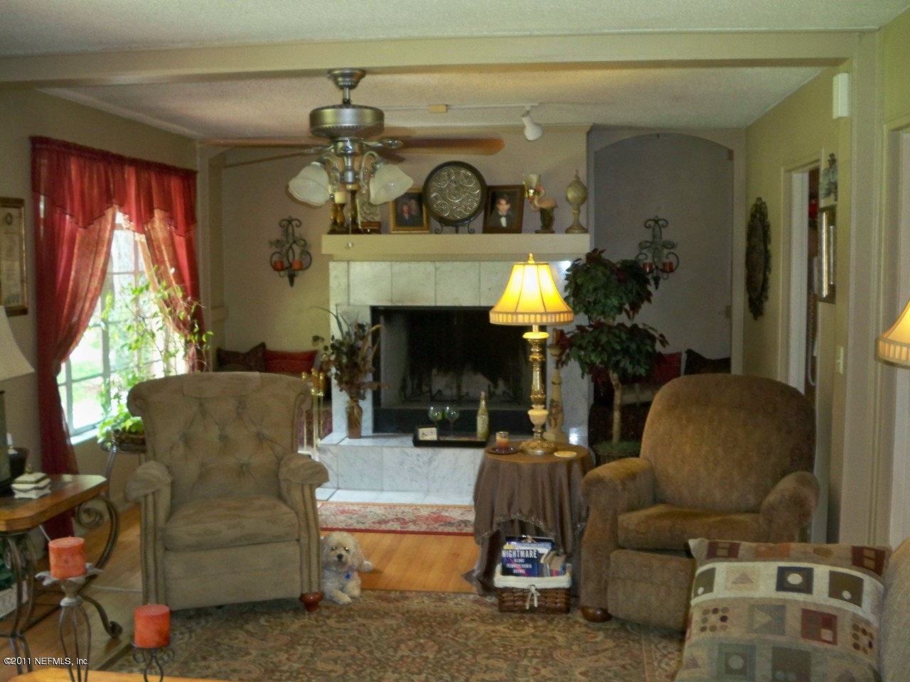 View of Fireplace in Living Room