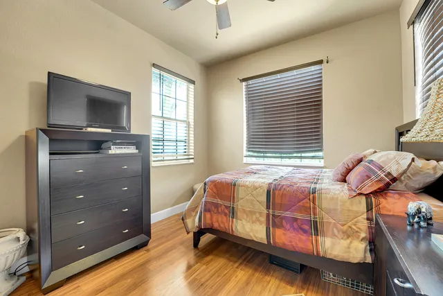a view of a house with a yard and a large tree