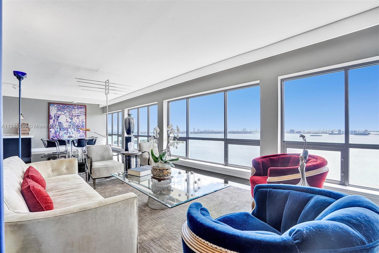 11111 Biscayne Boulevard, Unit 22C Miami, FL 33181 - Photo 1 of 71 a living room with furniture and a large window