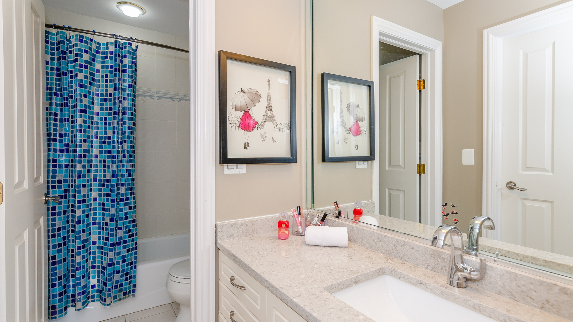 6919 Fieldstone Drive Burr Ridge, IL 60527 - Photo 37 of 58 a bathroom with a sink and a mirror