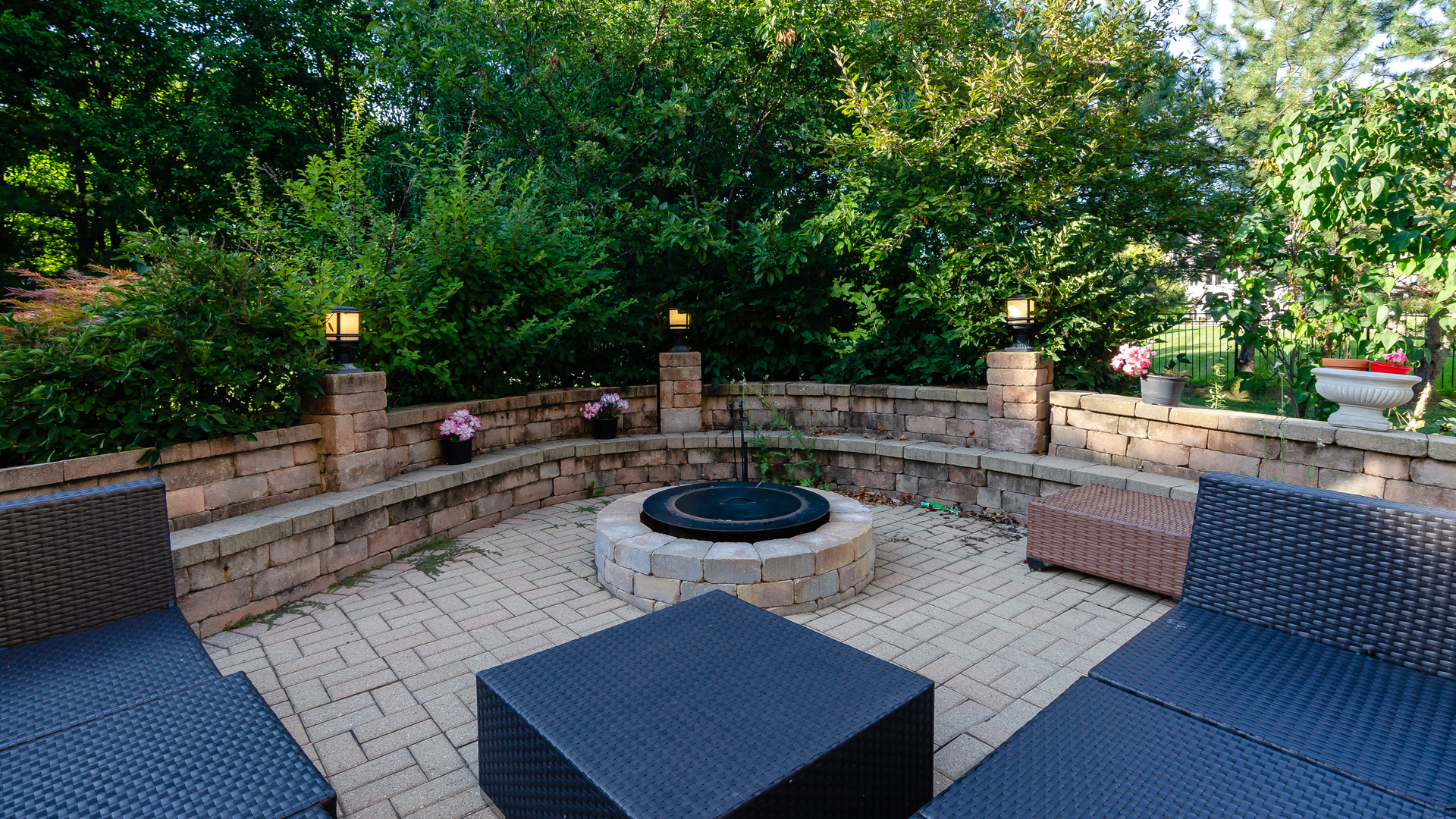 6919 Fieldstone Drive Burr Ridge, IL 60527 - Photo 52 of 58 a view of a roof deck with couches and potted plants