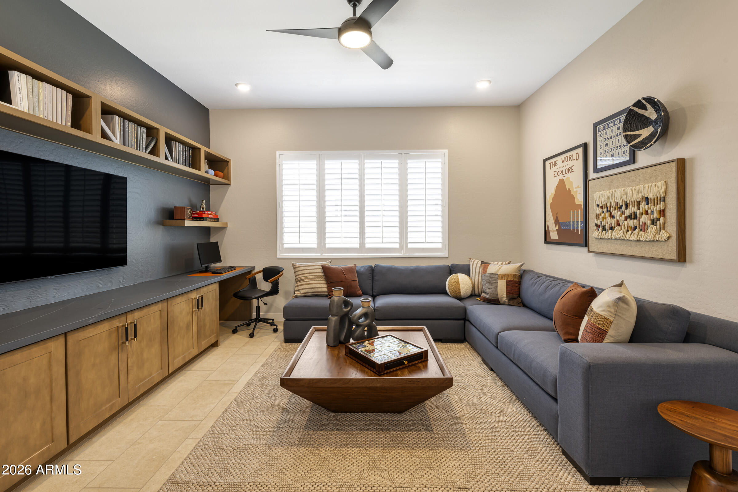 686 West Treasure Trail Apache Junction, AZ 85120 - Photo 9 of 15 a living room with furniture and a flat screen tv