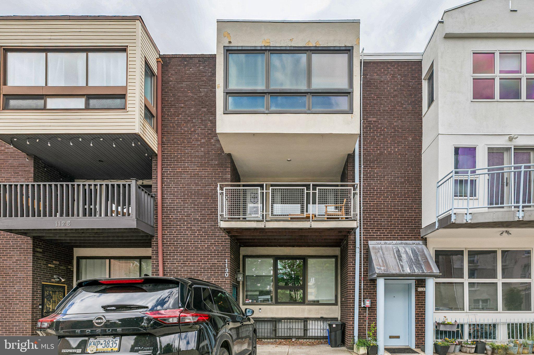 1130 Lombard Street Philadelphia, PA 19147 - Photo 43 of 45 a front view of a house with a balcony