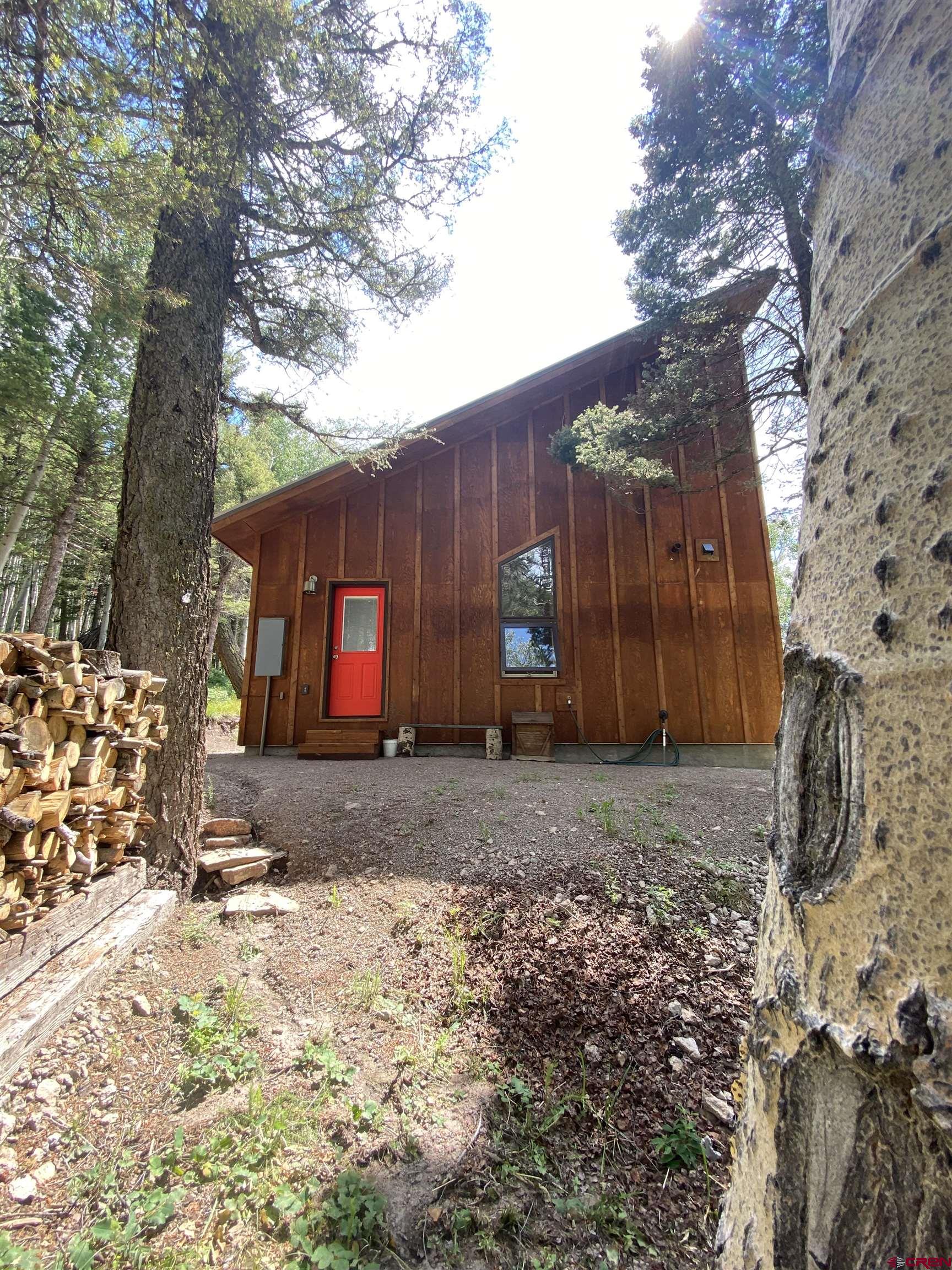 593 Crest Drive Cimarron, CO 81220 - Photo 19 of 30 a view of a house with a yard covered in snow