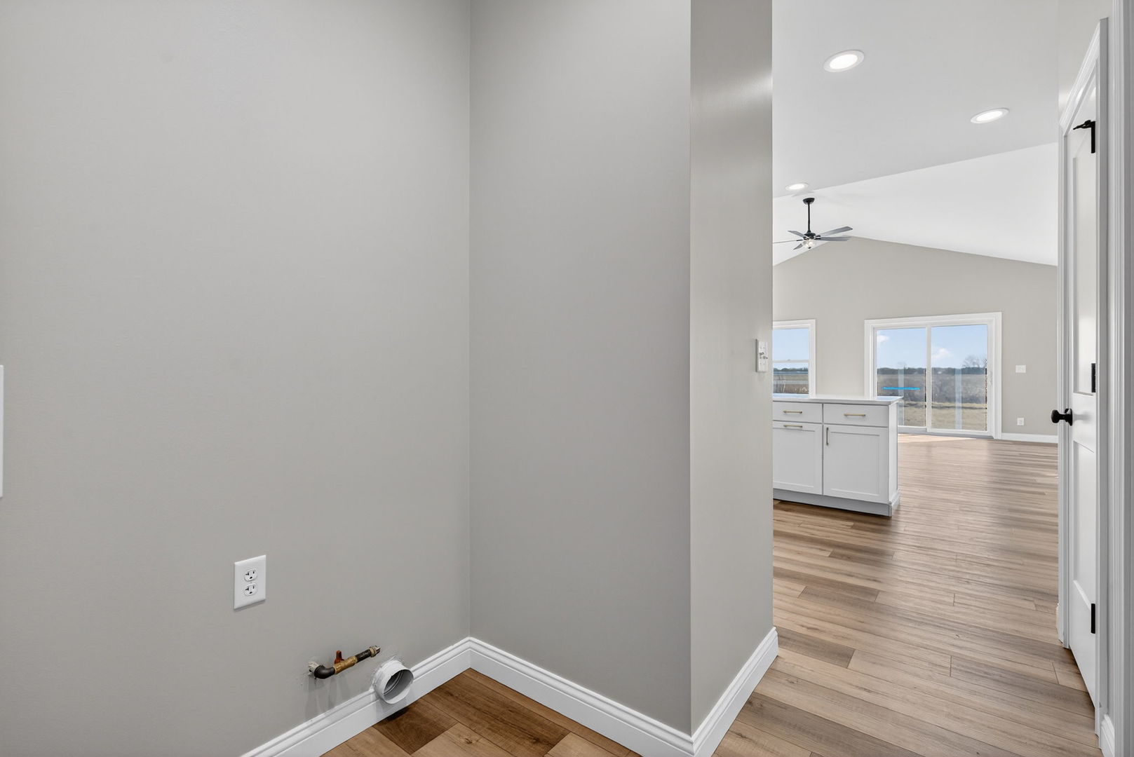 1165 Farmstone Drive Diamond, IL 60416 - Photo 28 of 35 a view of a hallway with wooden floor