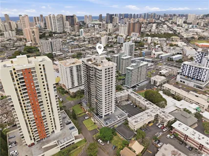 an aerial view of city