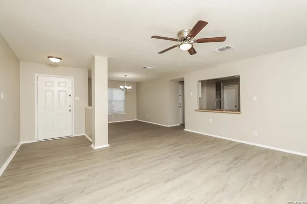 a view of an empty room