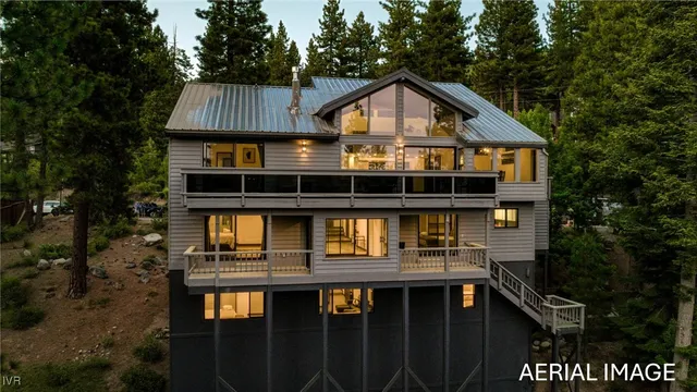 a front view of a house with balcony