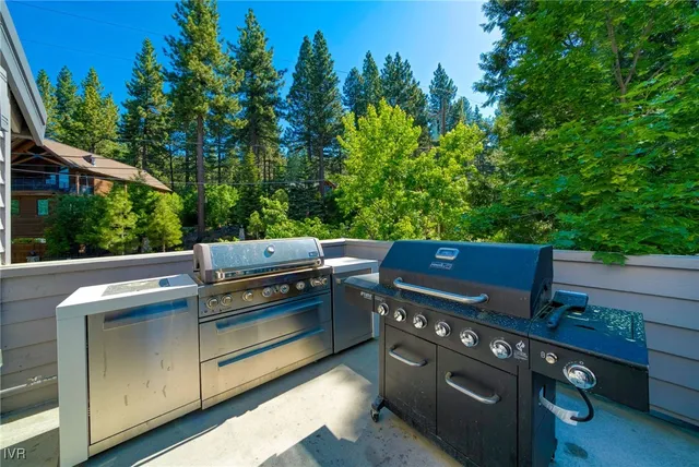 a view of a kitchen with a stove