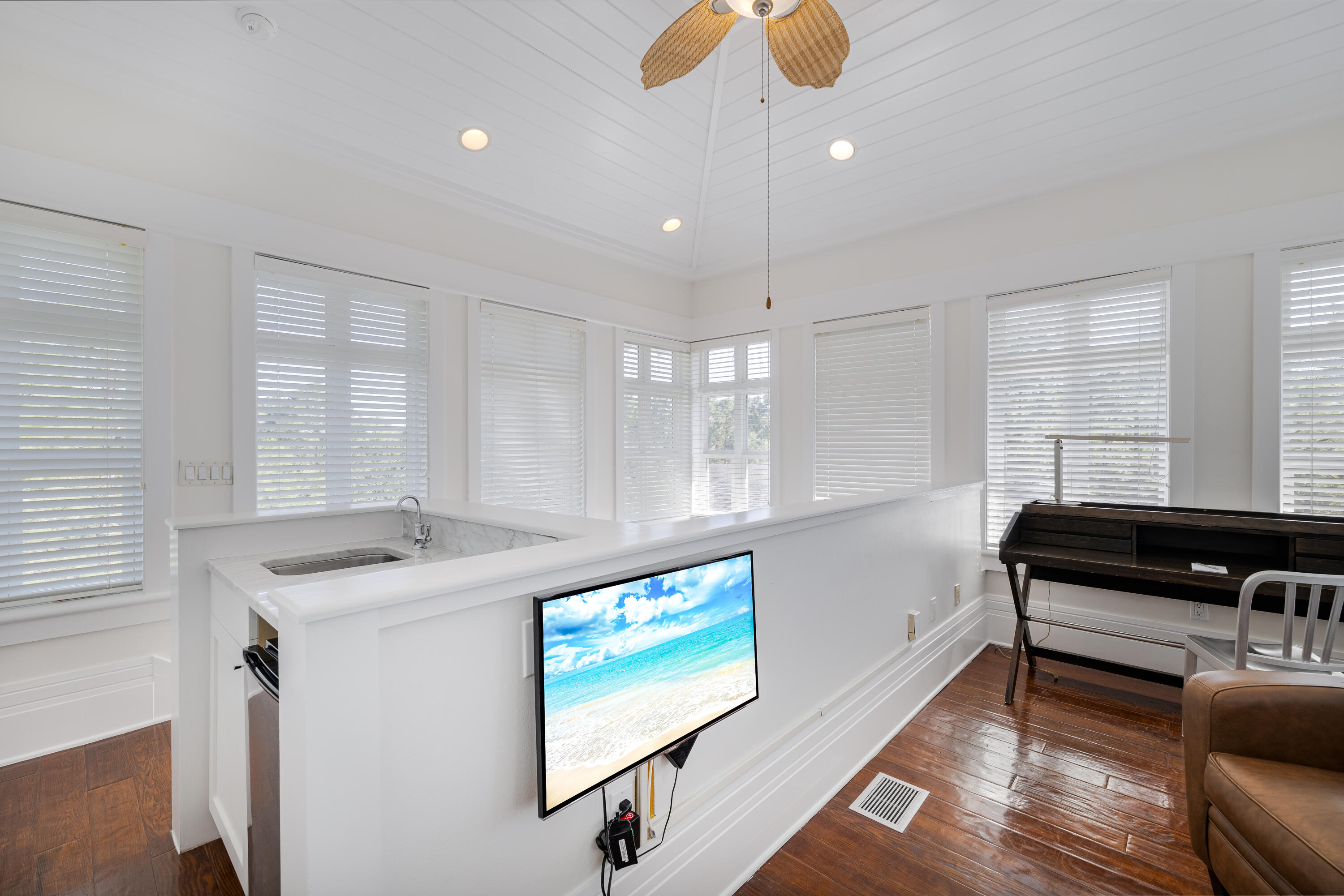 8119 Inspiration Drive, Unit B2 Miramar Beach, FL 32550 - Photo 44 of 44 a kitchen with stainless steel appliances granite countertop a sink and cabinets