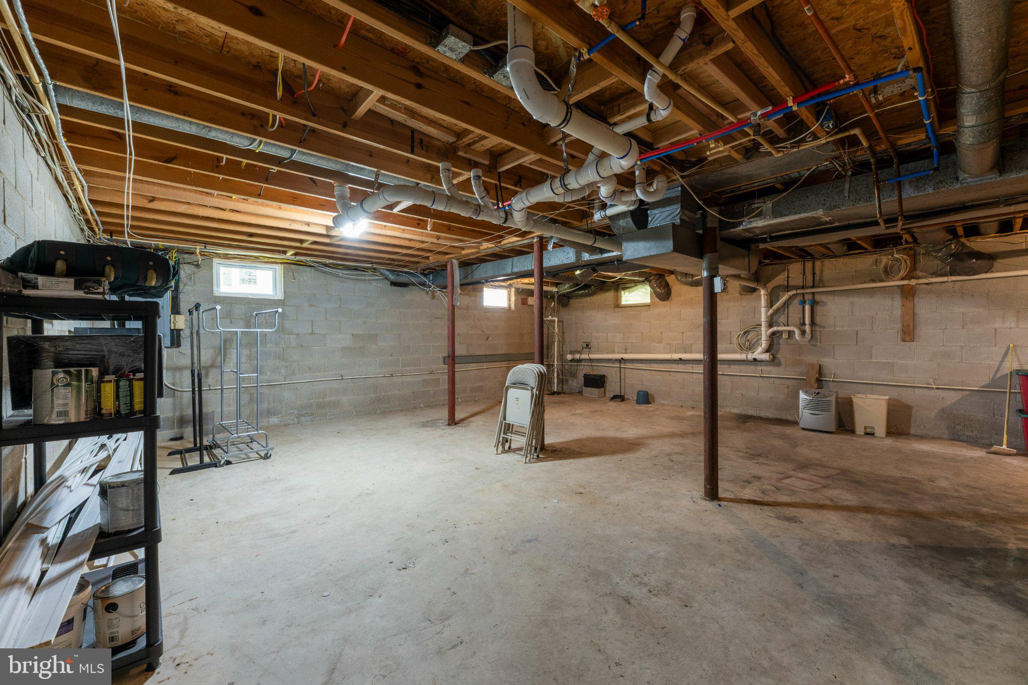 607 Chesterfield Arneytown Road Chesterfield, NJ 08515 - Photo 37 of 57 Spacious, versatile basement area.