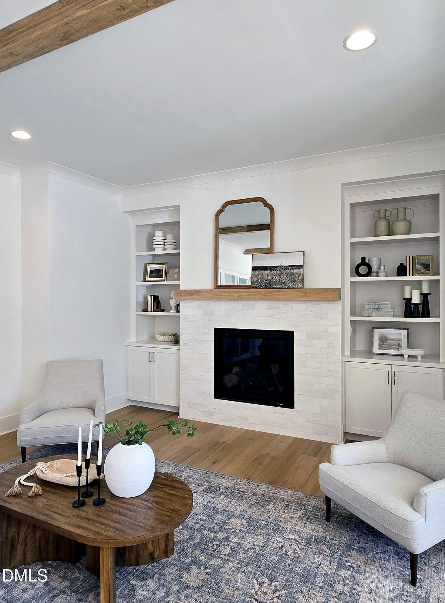 3340 Colby Chase Drive Apex, NC 27539 - Photo 6 of 59 a living room with furniture and a fireplace