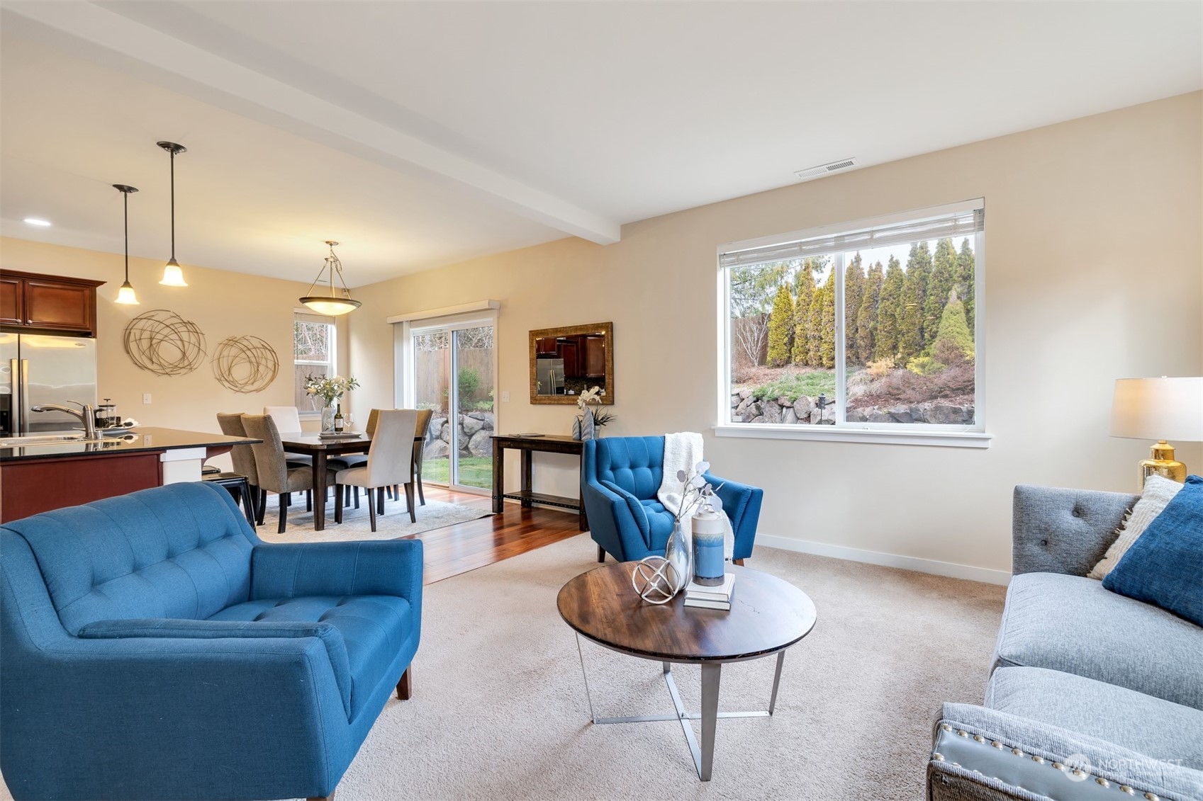 19867 Mountain Ridge Road Southeast Monroe, WA 98272 - Photo 3 of 40 a living room with furniture and a large window