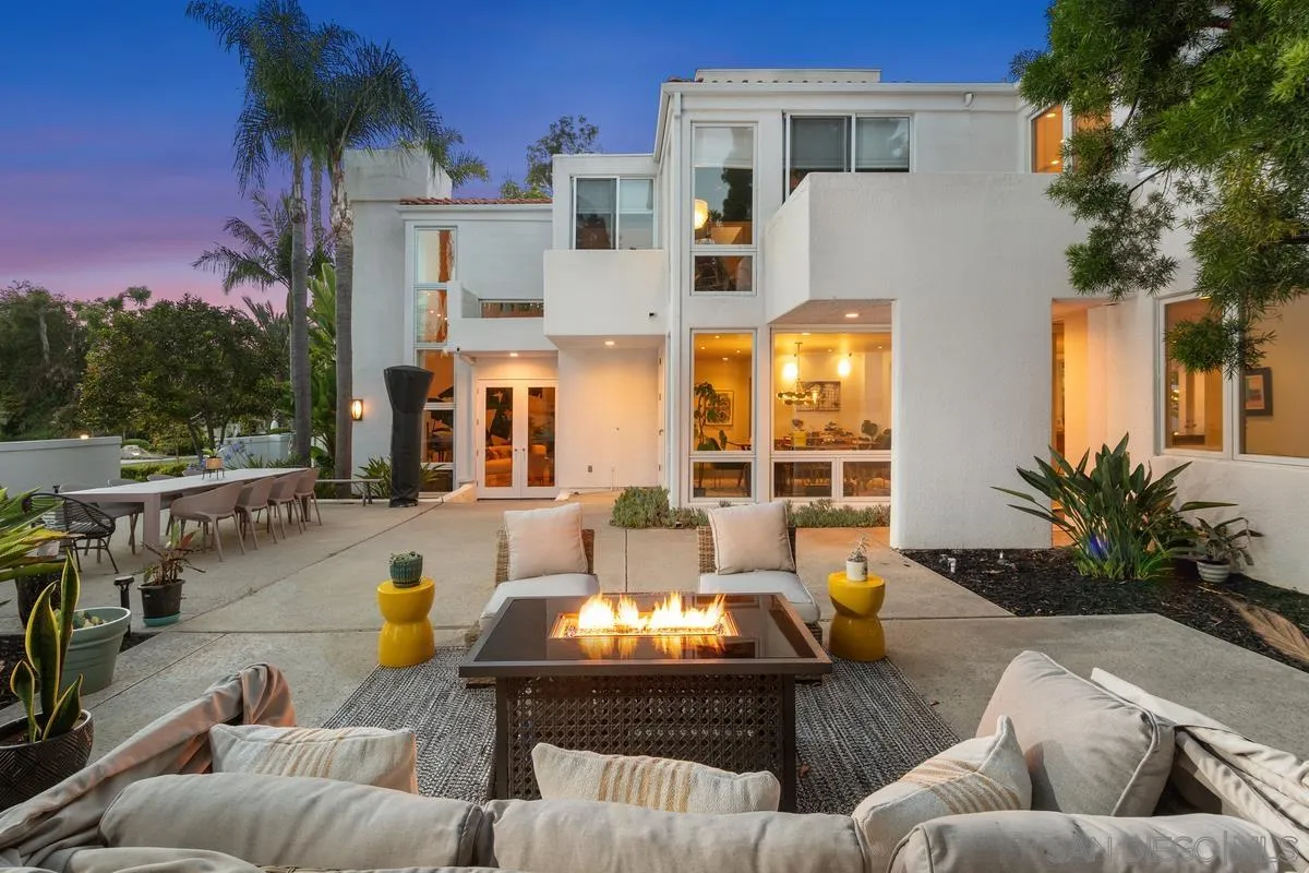 6172 Via Posada Del Norte Rancho Santa Fe, CA 92067 - Photo 10 of 23 a view of a patio with couches and a potted plant on a table