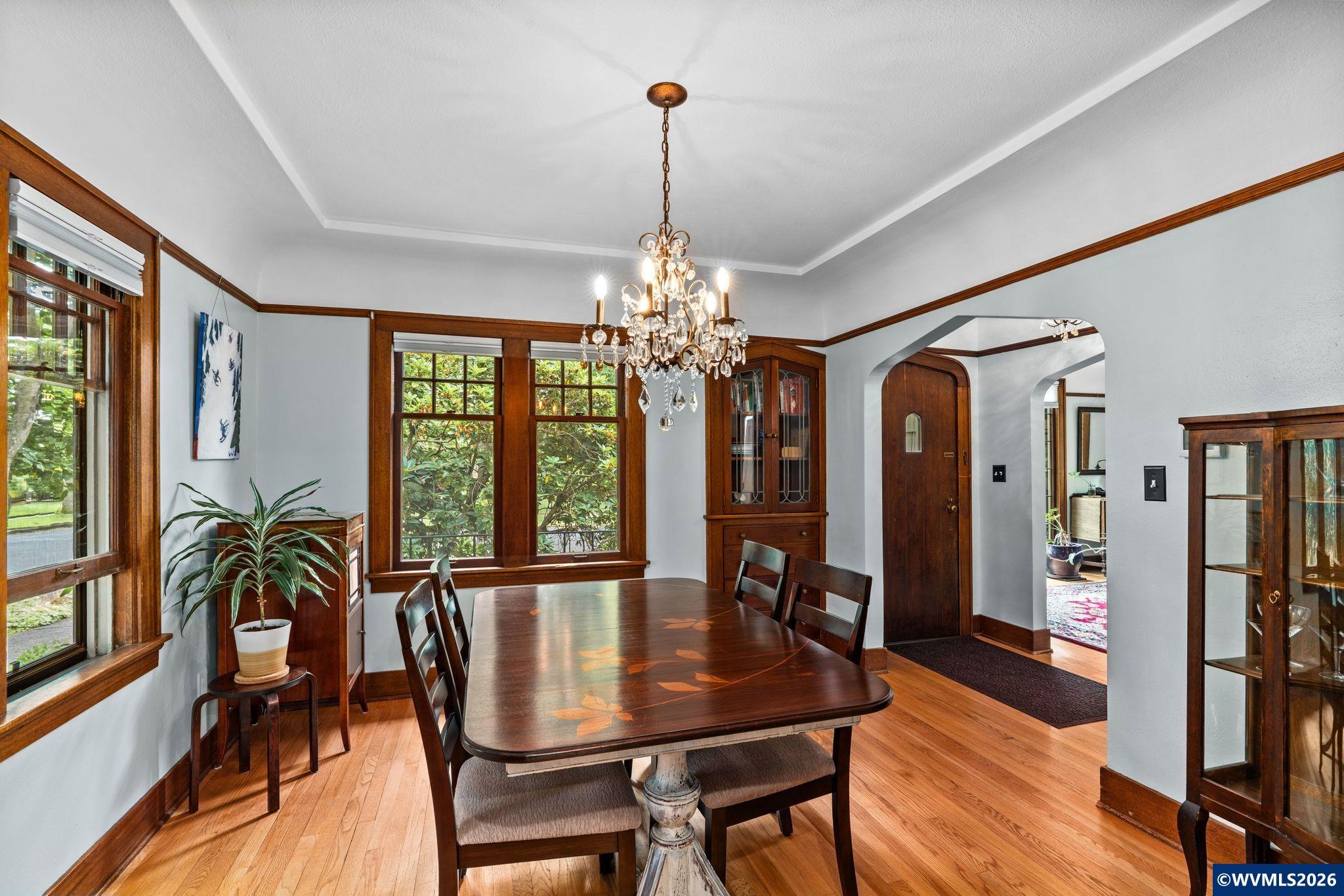 444 Northwest 35th Street Corvallis, OR 97330 - Photo 13 of 40 a view of a dining room with furniture window and wooden floor