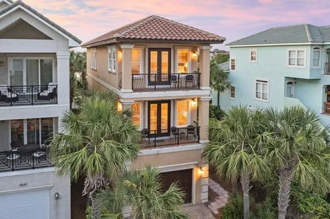 a view of a house with a swimming pool