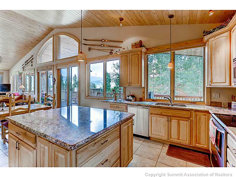 729 Willowbrook Road Silverthorne, CO 80498 - Photo 10 of 25 Kitchen. Beautiful views from kitchen.