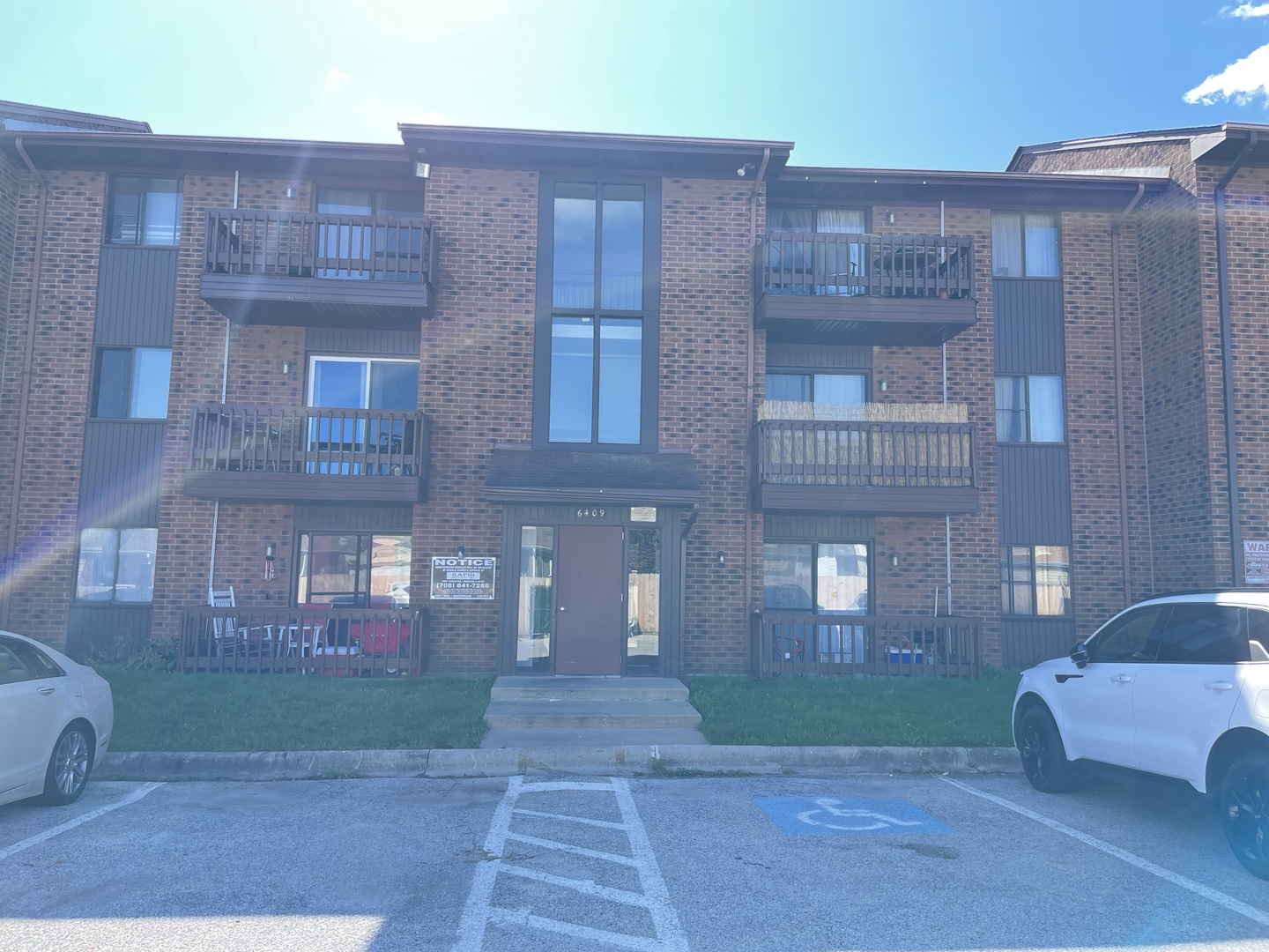 a front view of a house