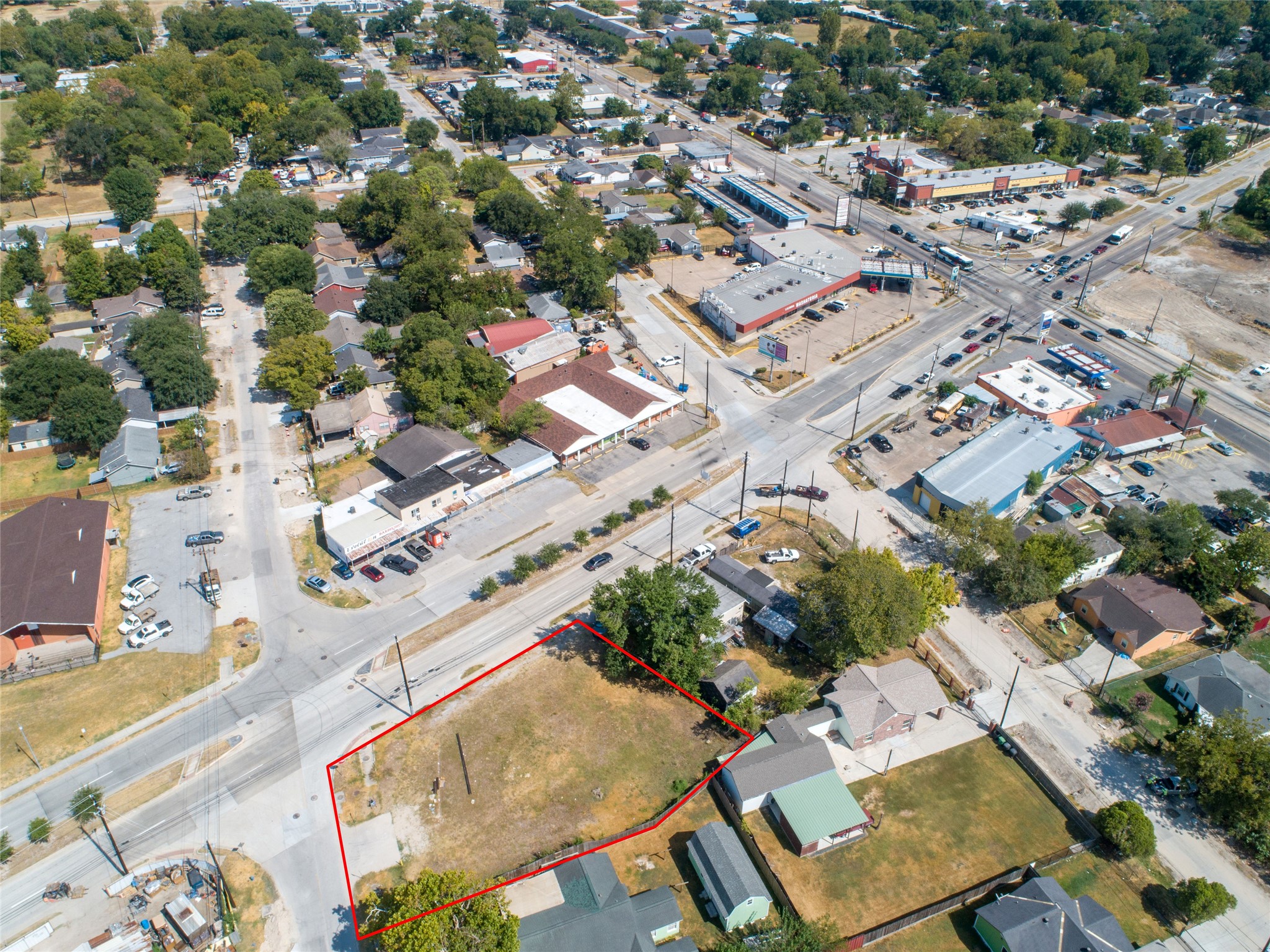 9625 Fulton Street Houston, TX 77076 - Photo 5 of 14 an aerial view of residential houses with outdoor space