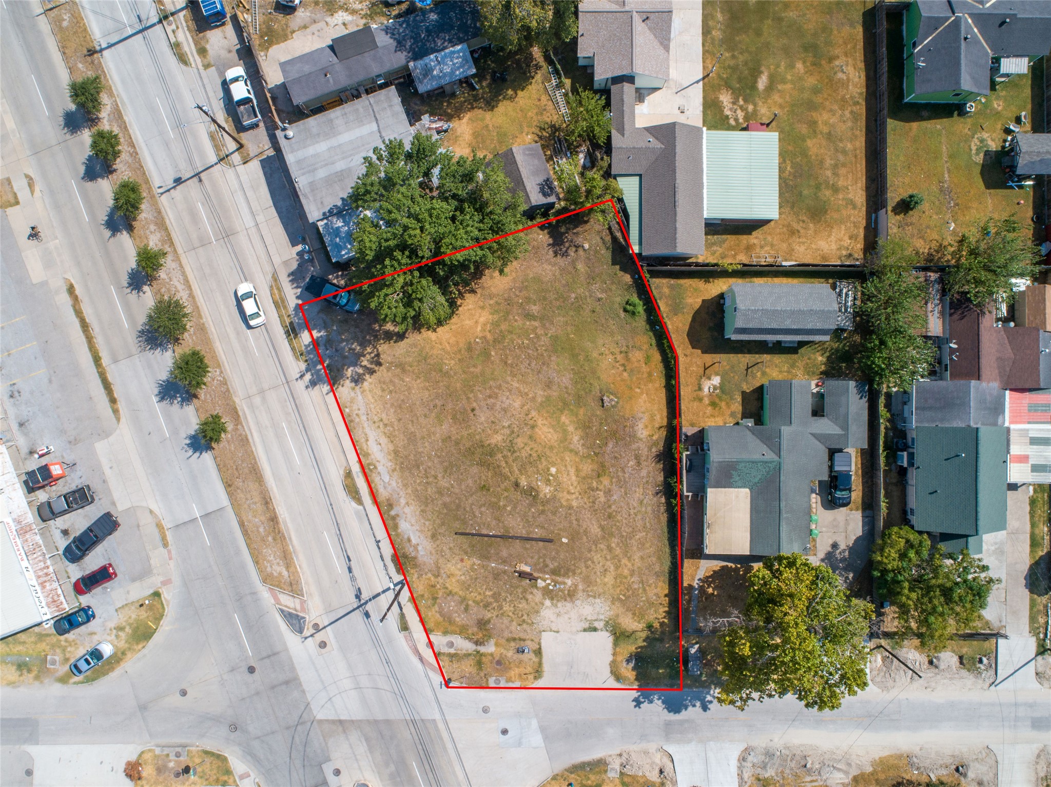 9625 Fulton Street Houston, TX 77076 - Photo 9 of 14 an aerial view of residential houses with outdoor space