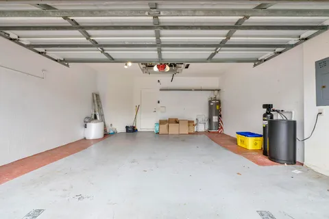 a view of a garage