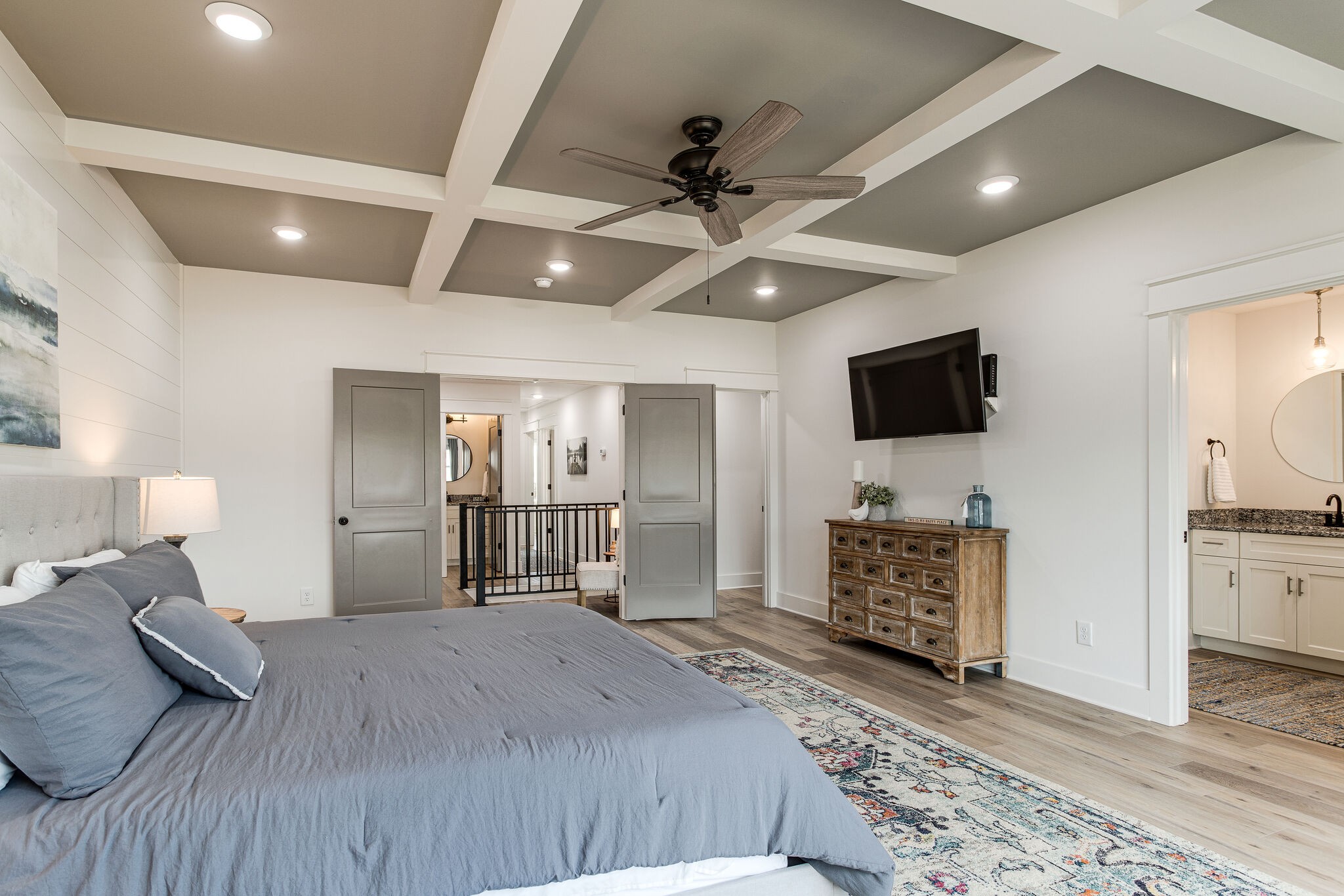 111 Barefoot Way Winchester, TN 37398 - Photo 24 of 33 a spacious bedroom with a bed and a flat screen tv