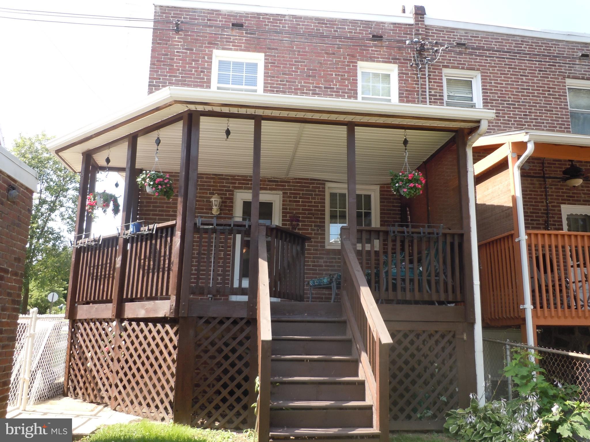 186 Marshall Road Lansdowne, PA 19050 - Photo 11 of 41 View of rear house and deck