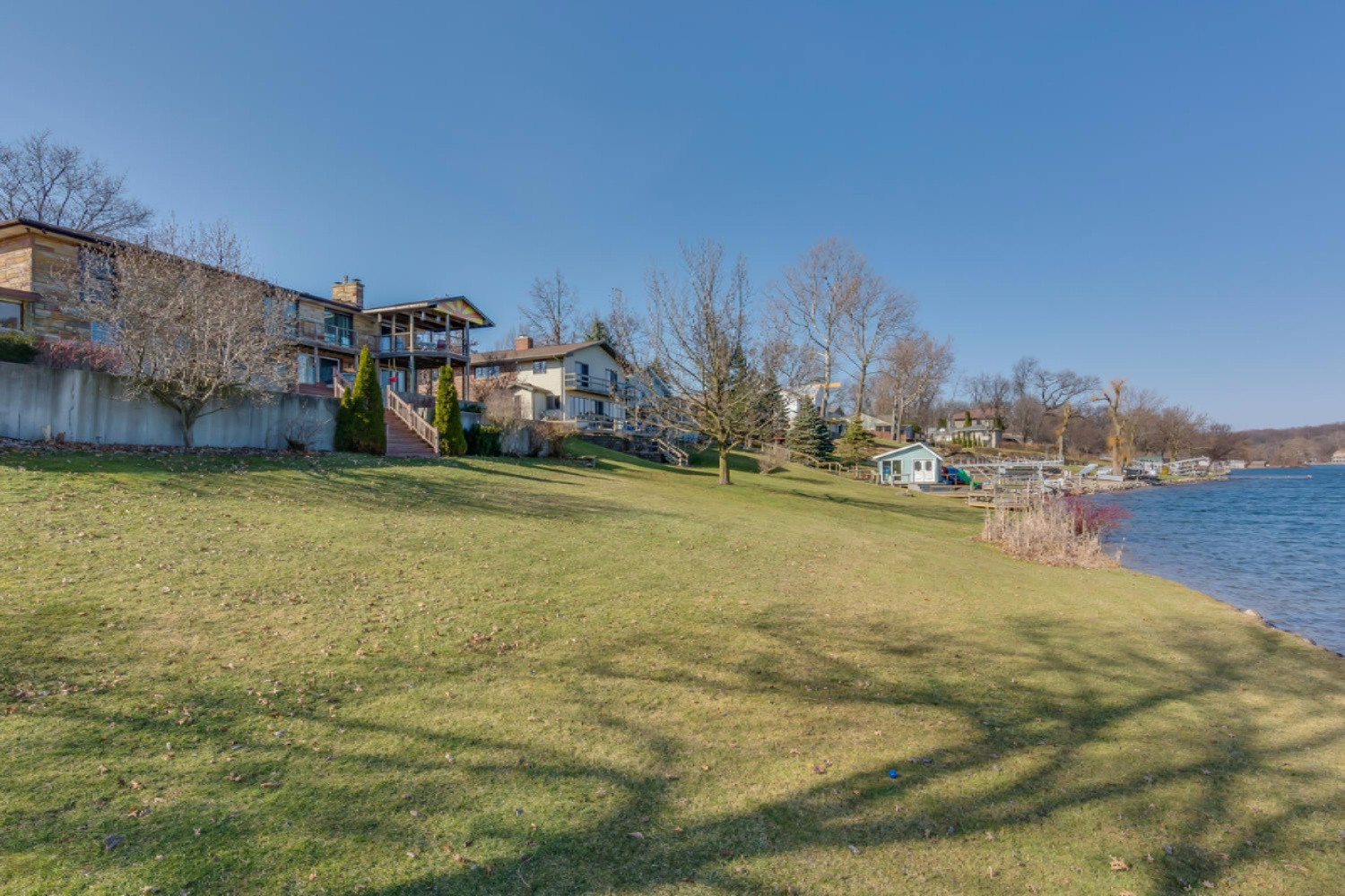 70235 Hilltop Road Union, MI 49130 - Photo 13 of 49 Lake-Side Lawn slopes from the house