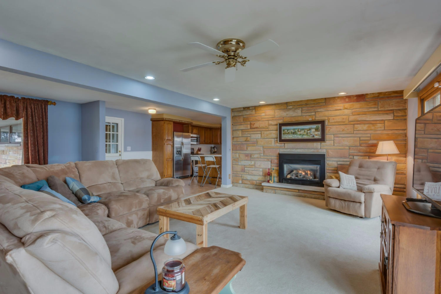 70235 Hilltop Road Union, MI 49130 - Photo 24 of 49 Living Room with Fireplace